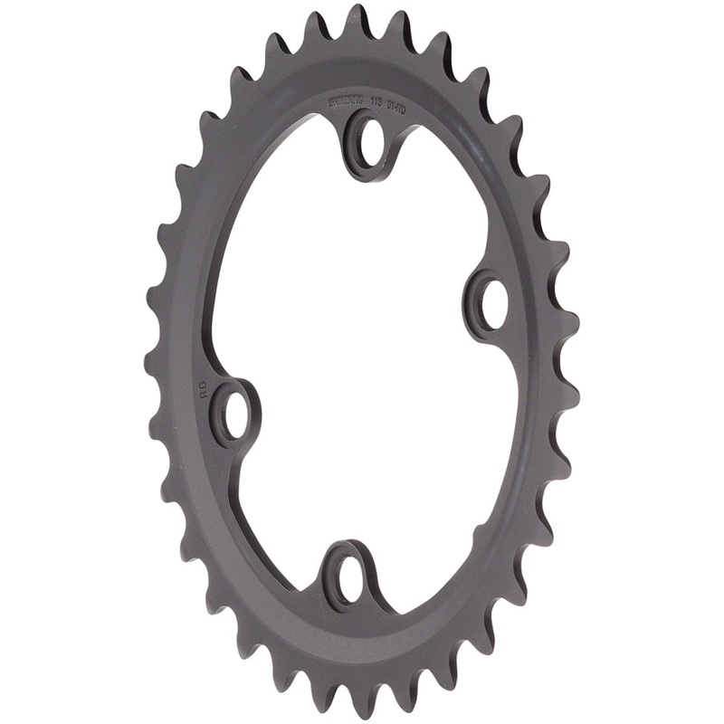 Shimano GRX RX810 Chainring - 31t 80 BCD 4-Bolt 11-Speed Black