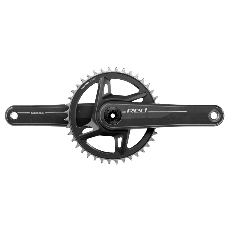 SRAM RED 1x XPLR Wide Crankset - 175mm, 13-Speed, 40t, 8-Bolt Direct Mount, DUB Spindle, Natural Carbon, E1