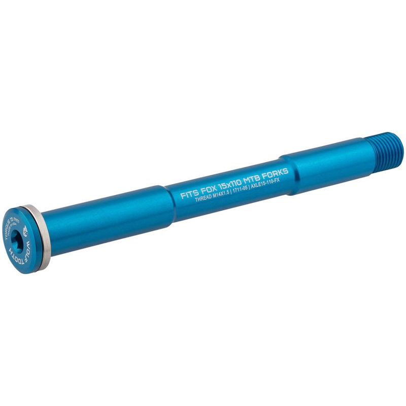 Wolf Tooth Front Thru Axle - FOX 15 x 110mm Blue