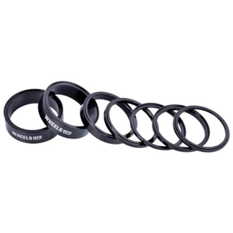 Wmfg H/Set Spcrs,Stckrght Black,7 Spacers Aluminum Headset Spacer Kit  Headsets