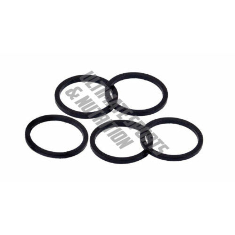 2.5 mm Headset Spacer Shims 1-1/8" Alloy Spacer Set 2.5mm 5-pak Black Aluminum