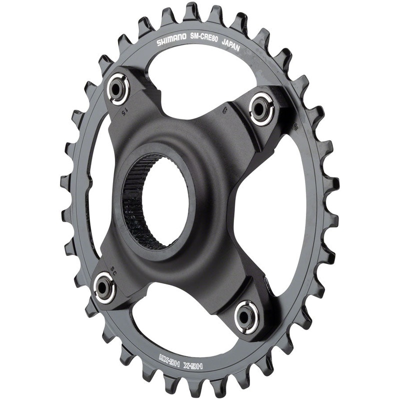 Shimano STEPS SM-CRE80 eBike Chainring - 34t 56.5mm Chainline Without Chainguide BLK