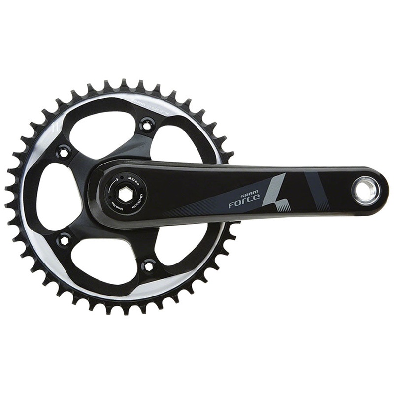 SRAM Force 1 Crankset - 170mm 10/11-Speed 42t 110 BCD BB30/PF30 Spindle Interface BLK
