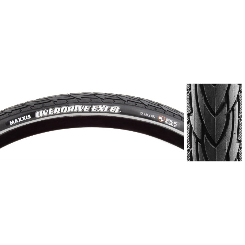Maxxis Overdrive Excel Tire - 700 x 47 Clincher Wire Black SilkShield