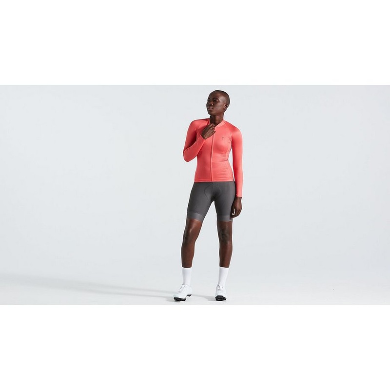 Specialized sl air solid jersey ls wmn vivid coral xl