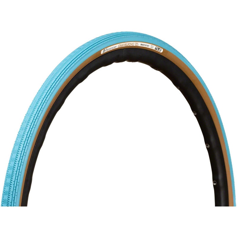 Panaracer GravelKing SS Tire - 700 x 32 Tubeless Folding Turquoise/Brown