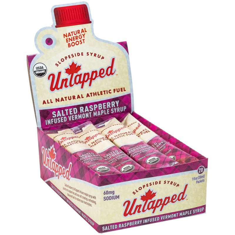 UnTapped Maple Syrup Energy Gel - Salted Raspberry, Box of 20