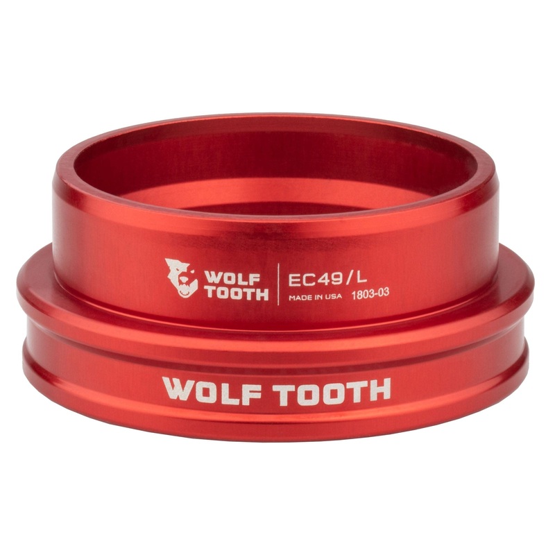 Wolf Tooth Performance EC Headsets - EC Lower EC49/40, Aluminum, Red