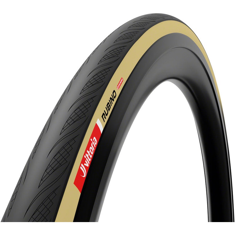 Vittoria Rubino V Tire - 700 x 30 Tubeless Folding BLK/Tan 1C Graphene + Silica G2.0