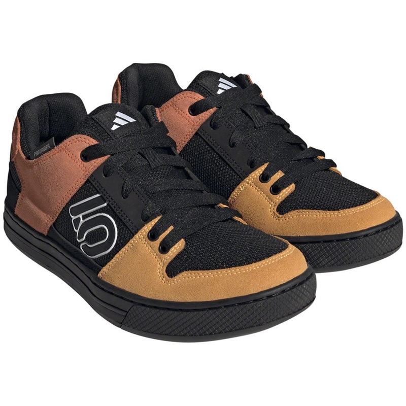Five Ten Freerider Flat Shoes - Mens Core Black/Ftwr White/Impact Orange 6