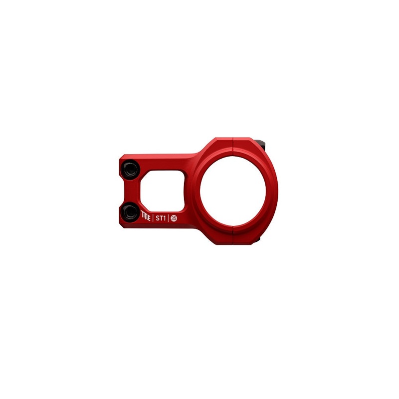 Title MTB ST1 Stem 31.8 Clamp - 31mm Length Red