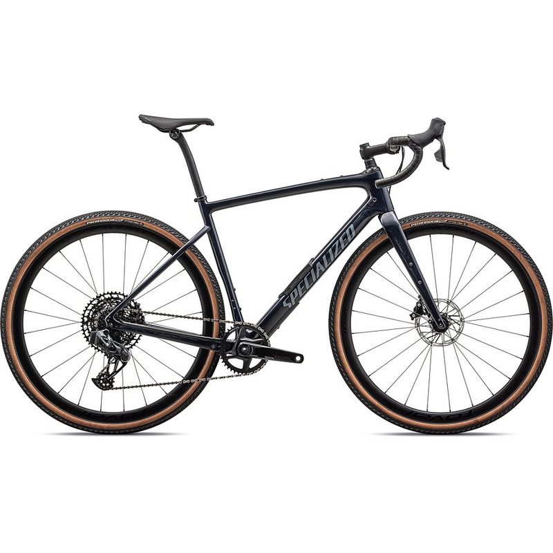 2024 Specialized diverge expert carbon bike gloss dark navy granite over carbon / pearl 52