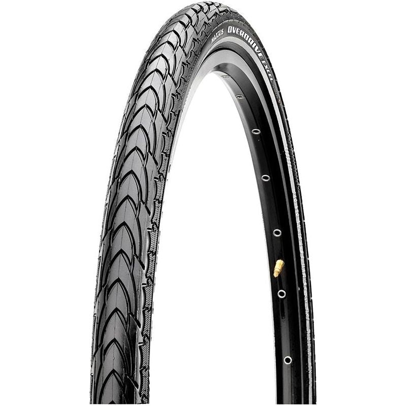 Maxxis, Overdrive Excel, Tire, 700x40C, Wire, Clincher, Single, SilkShield, Reflective, 60TPI, Black