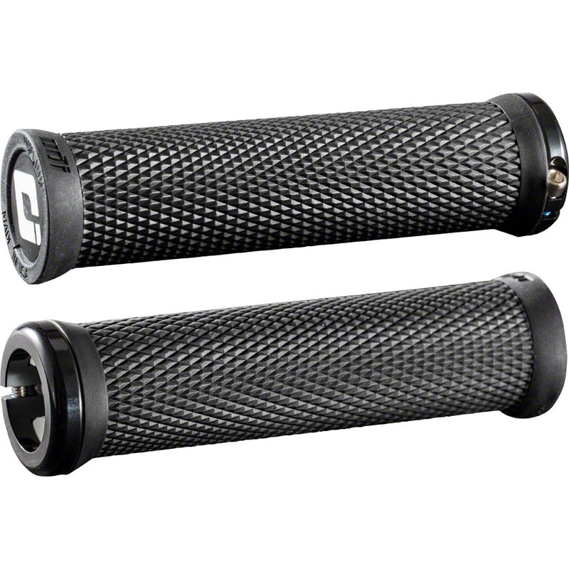 ODI Elite Motion Grips - Black, Lock-On