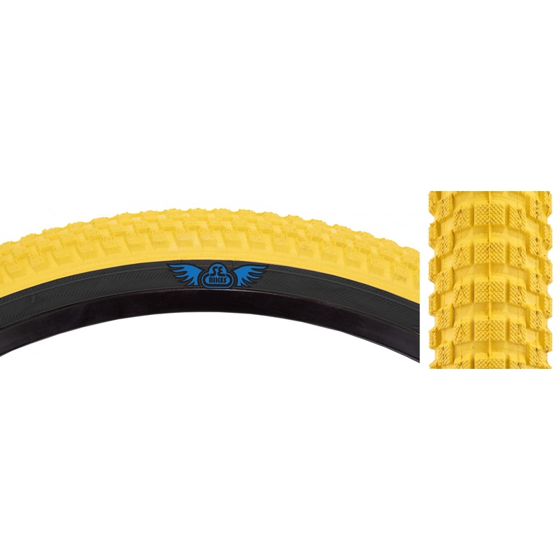 Tire Se Bikes Cub 24X2.0 Yel/Bk Wire/27/Mpc