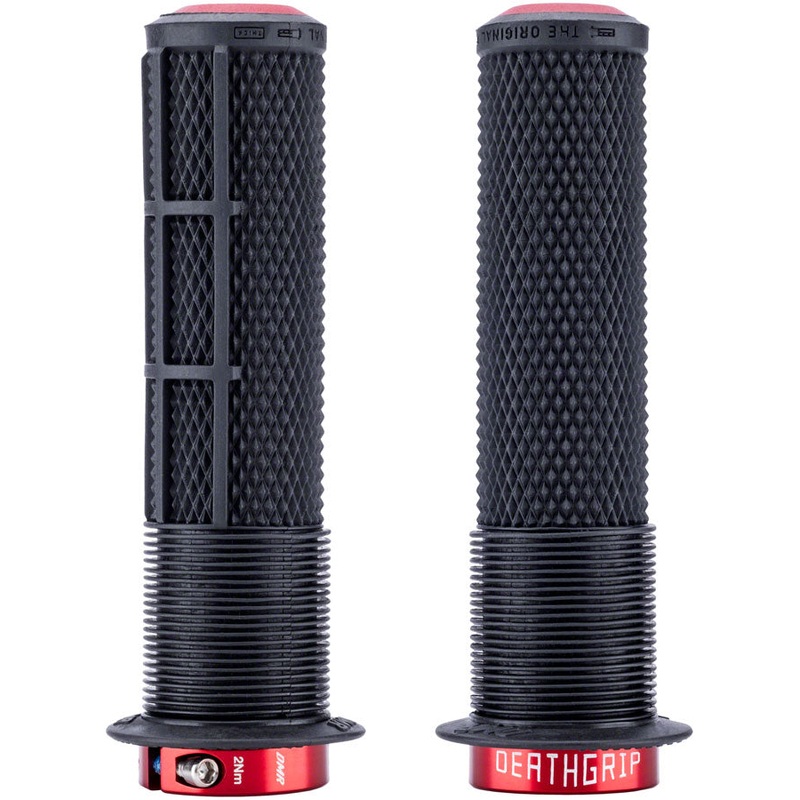 DMR DeathGrip 2 Race Edition Grips - Thick, Lock-On, Black, Flanged