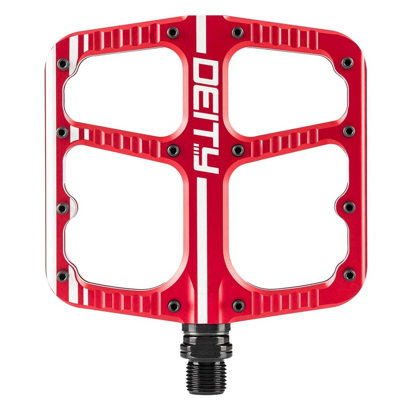 Deity Flat Trak Pedals - Red