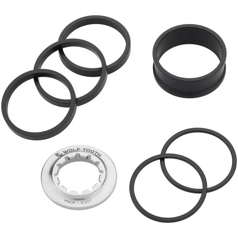 Wolf Tooth Single Speed Spacer Kit Lockring - Compatible any 10 11-Speed HG Freehub Body