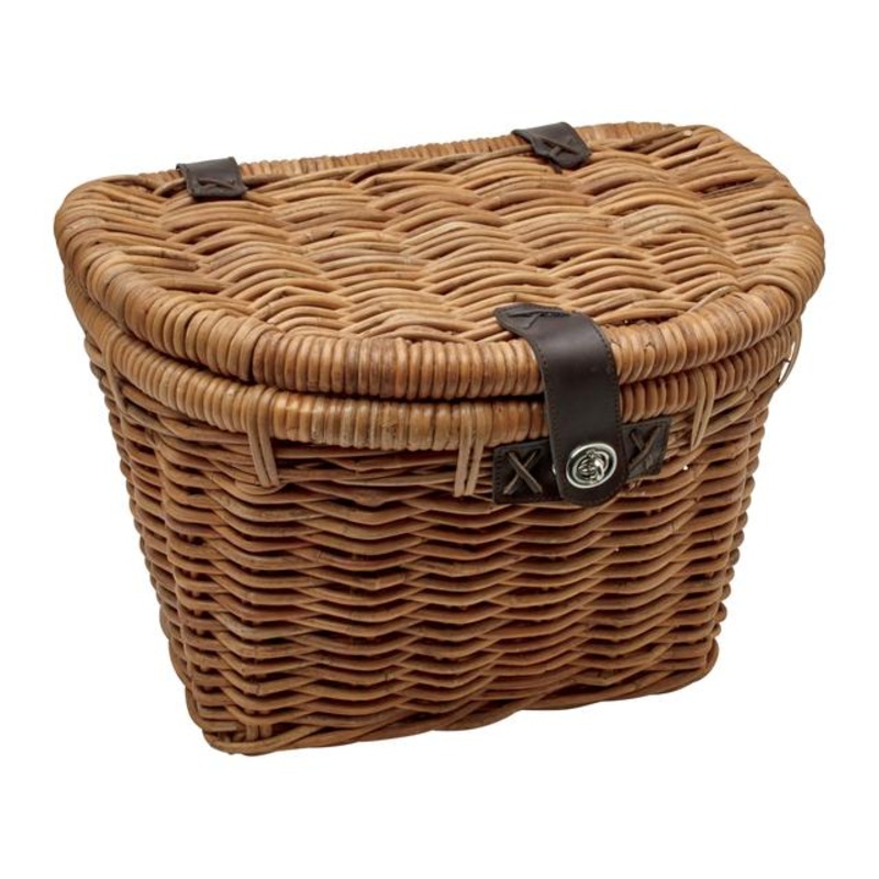 Woven Rattan Basket with Lid
