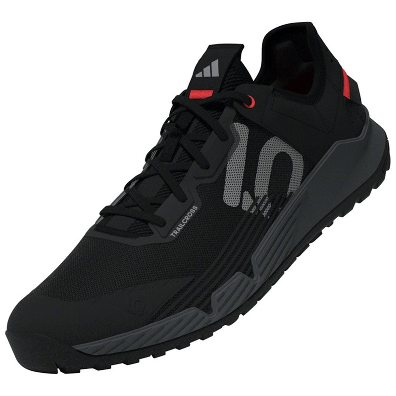 Five Ten Trailcross LT Flat Shoes - Mens Core Black/Gray Two/Solar Red 11.5