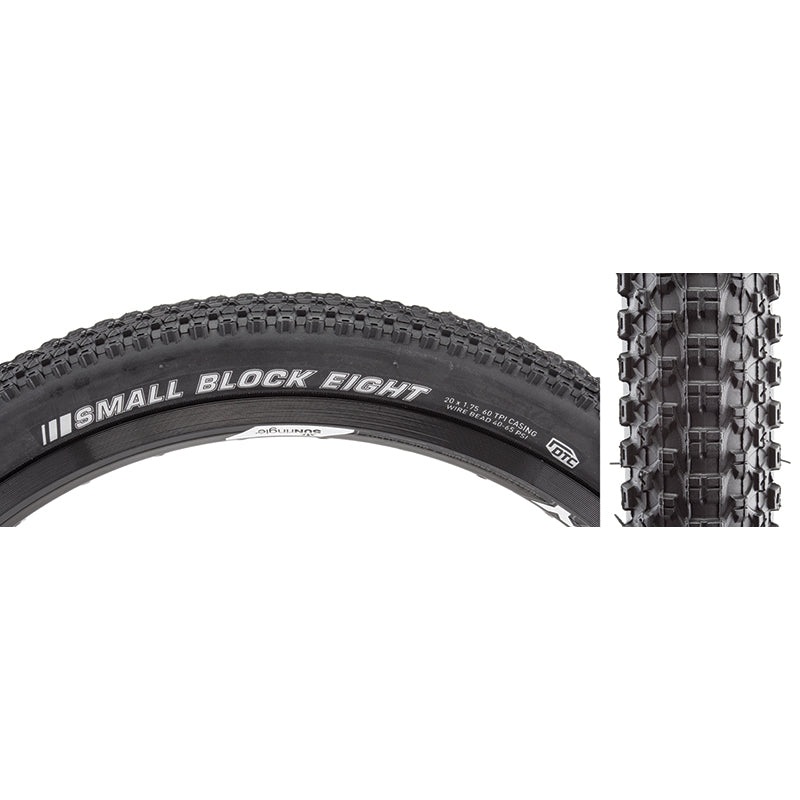 20x1.75 Kenda Small Block Eight 8 BMX Race Tire - All Black