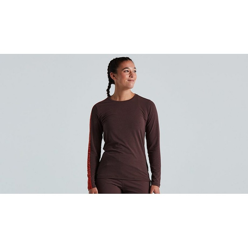 2021 SPECIALIZED TRAIL JERSEY LONG SLEEVE WOMEN - Cast Umber, LARGE