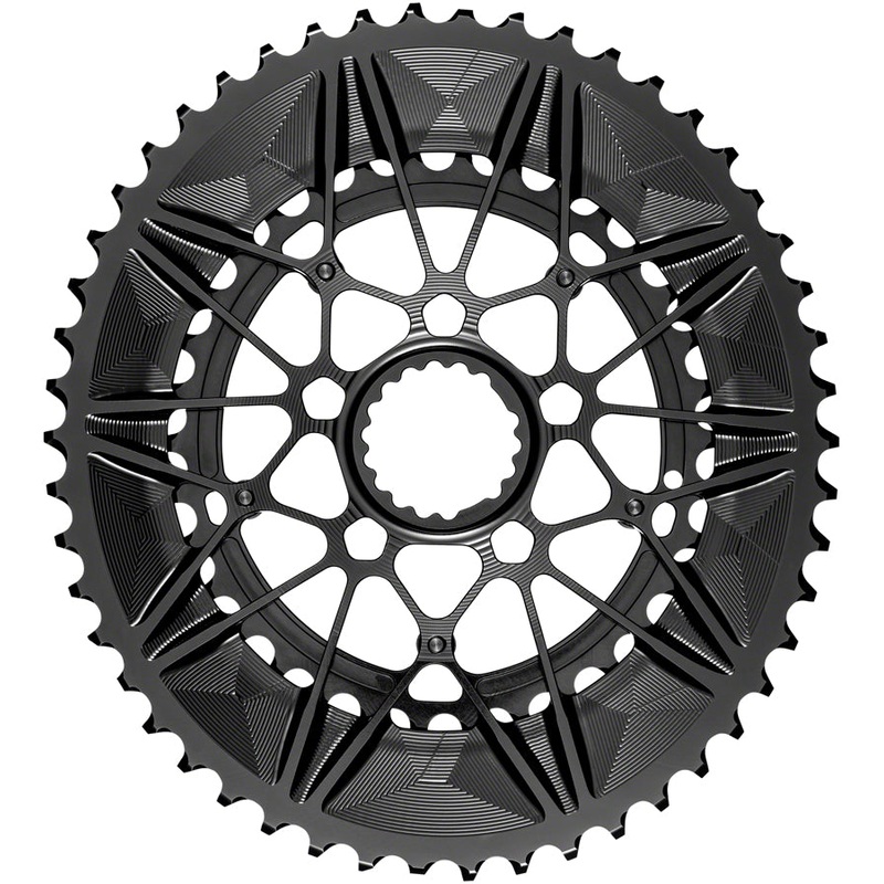 absoluteBLACK SpideRing Oval Direct Mount Chainring Set - 52/36t Cannondale Hollowgram Direct Mount BLK