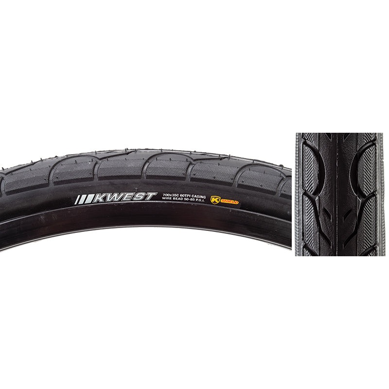 Kenda Kwest w Tire 700 x 35c - Black