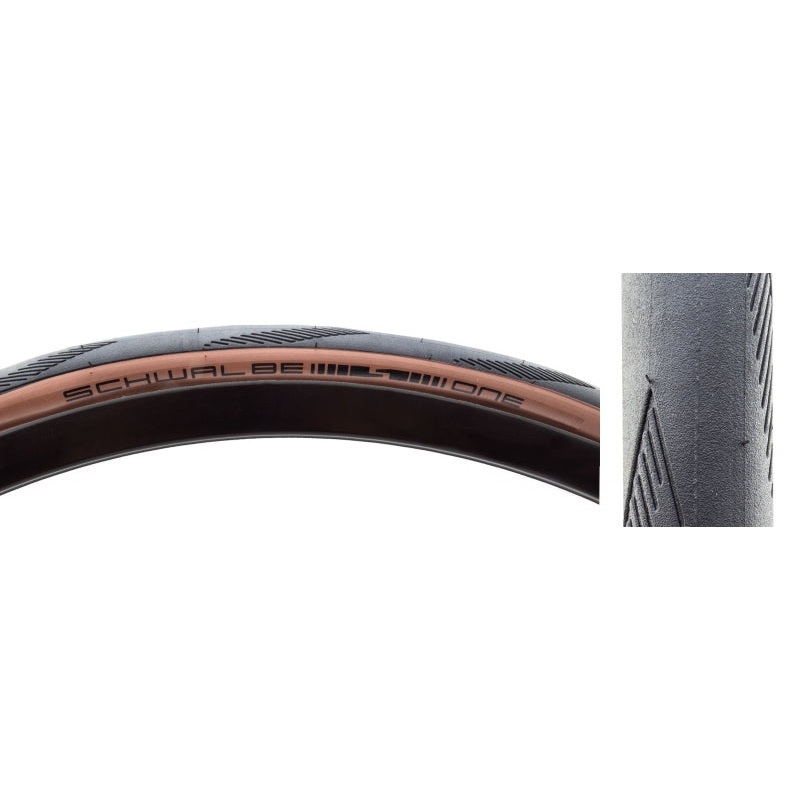 Schwalbe One Tire - 700 x 28 Tubeless Folding Bronze Performance Line RaceGuard Addix E-25