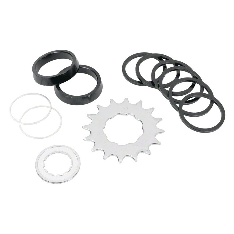 Wheels Manufacturing Angled Spacer Single Speed Conversion Kit With Chain Guides