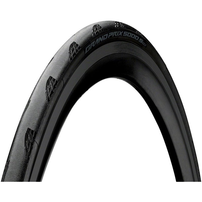 Continental Grand Prix 5000 S TR Tire - 700 x 28 Tubeless Folding BLK/Tour de France Limited Edition BLKChili Vectran LazerGrip