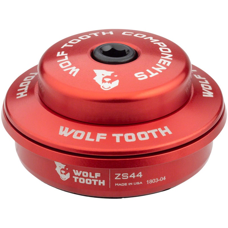 Wolf Tooth Performance Headset - ZS44/28.6 Upper 6mm Stack Red