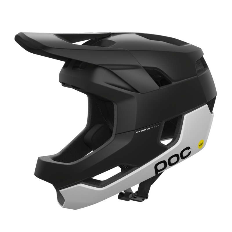 POC Otocon Race MIPS Full Face Helmet - Uranium Black-Hydrogen White Matt