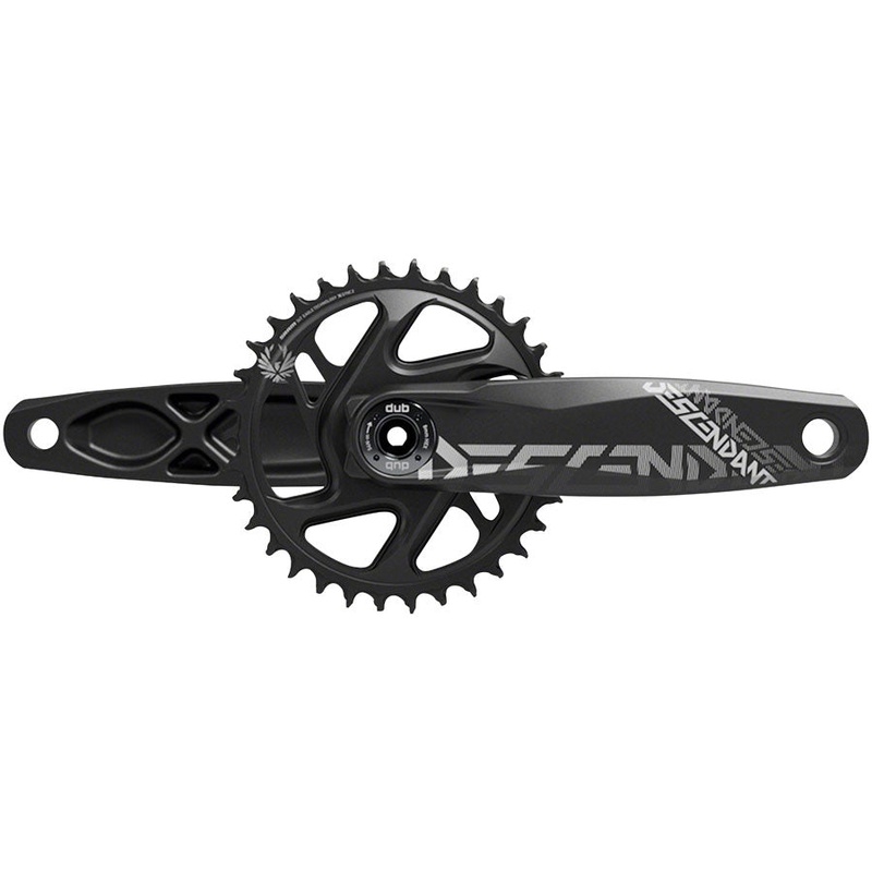 TruVativ Descendant All Downhill Crankset - 165mm 10/11-Speed 34t Direct Mount DUB Spindle Interface BLK B1