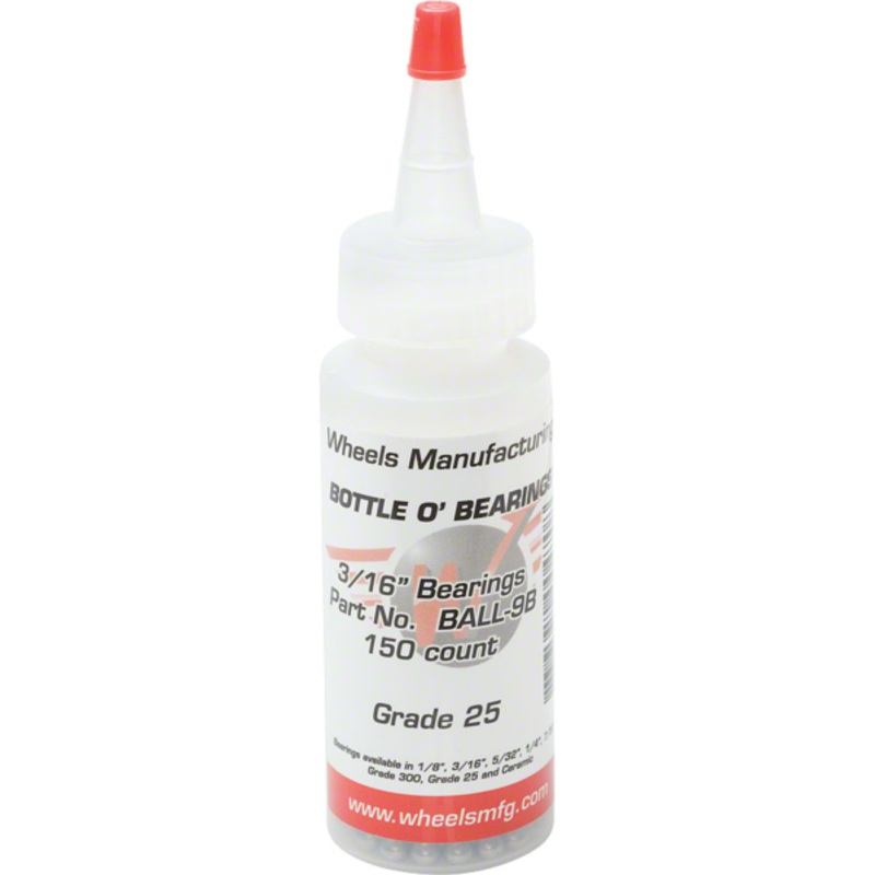 Wheels Manufacturing Wheels Manufacturing Grade 25 3/16" Loose Ball Bearing: Bottle of 150