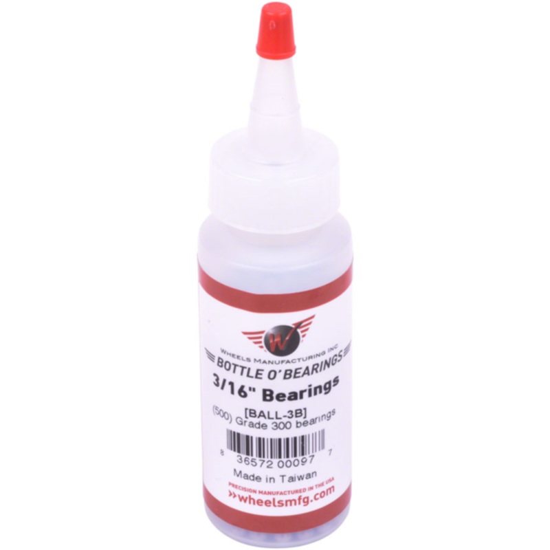 Wheels Manufacturing Wheels Manufacturing Grade 300 3/16" Loose Ball Bearing: Bottle of 500
