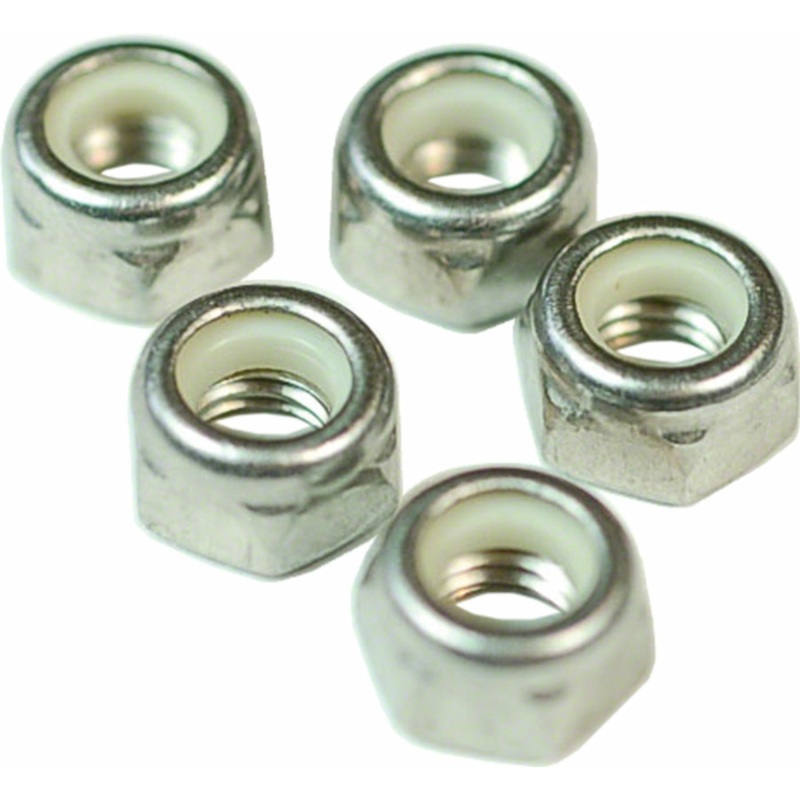 Wheels Manufacturing Wheels Manufacturing M5 Nylock Hex Nut Stainless Steel Bottle/100