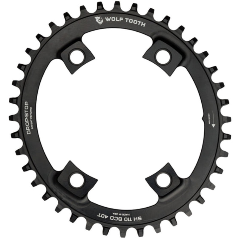 Wolf Tooth Oval 110 BCD Asymmetric 4-Bolt Chainrings for Shimano Cranks