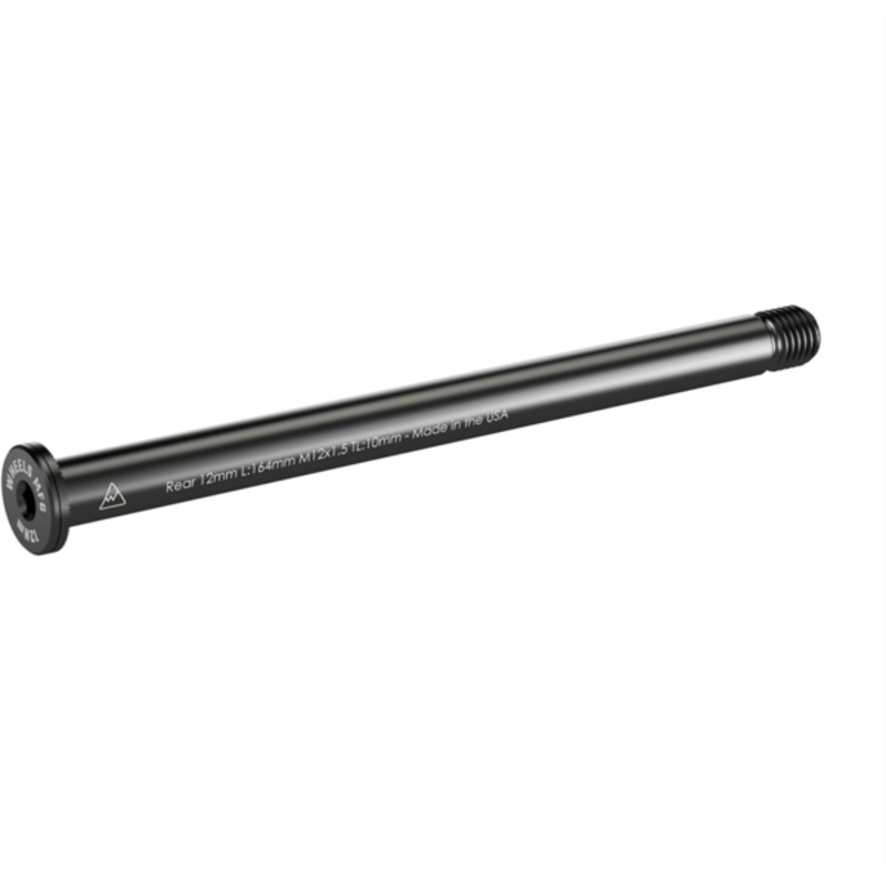 Wheels Manufacturing Rear Thru Axle 12mm x 164 Length x 1.5 Thread Pitch - Flat Washer