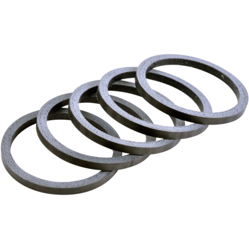 Wheels Manufacturing Wheels Manufacturing Carbon Headset Spacer - 1-1/8", 2.5mm, Matte, 5-pack