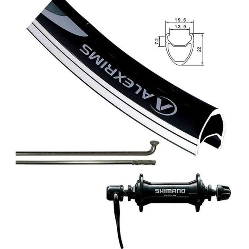 Wheel Shop Alex DA22/Shimano Sora HB-RS300 700c Front