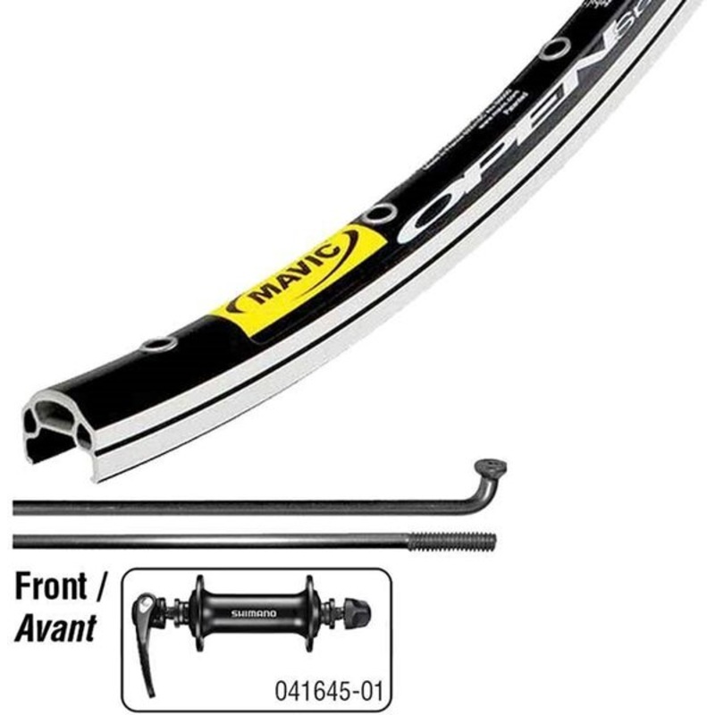 Wheel Shop Mavic Open Elite Black/Shimano RS400 Black 700c Front