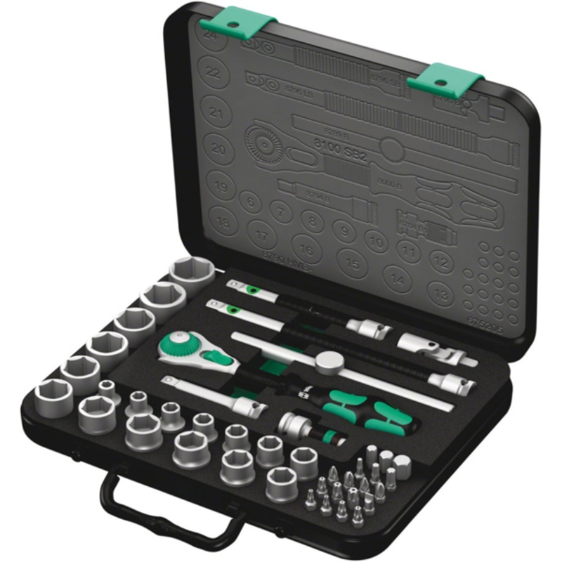 Wera 8100 SB 2 Zyklop 3/8" Rachet Set